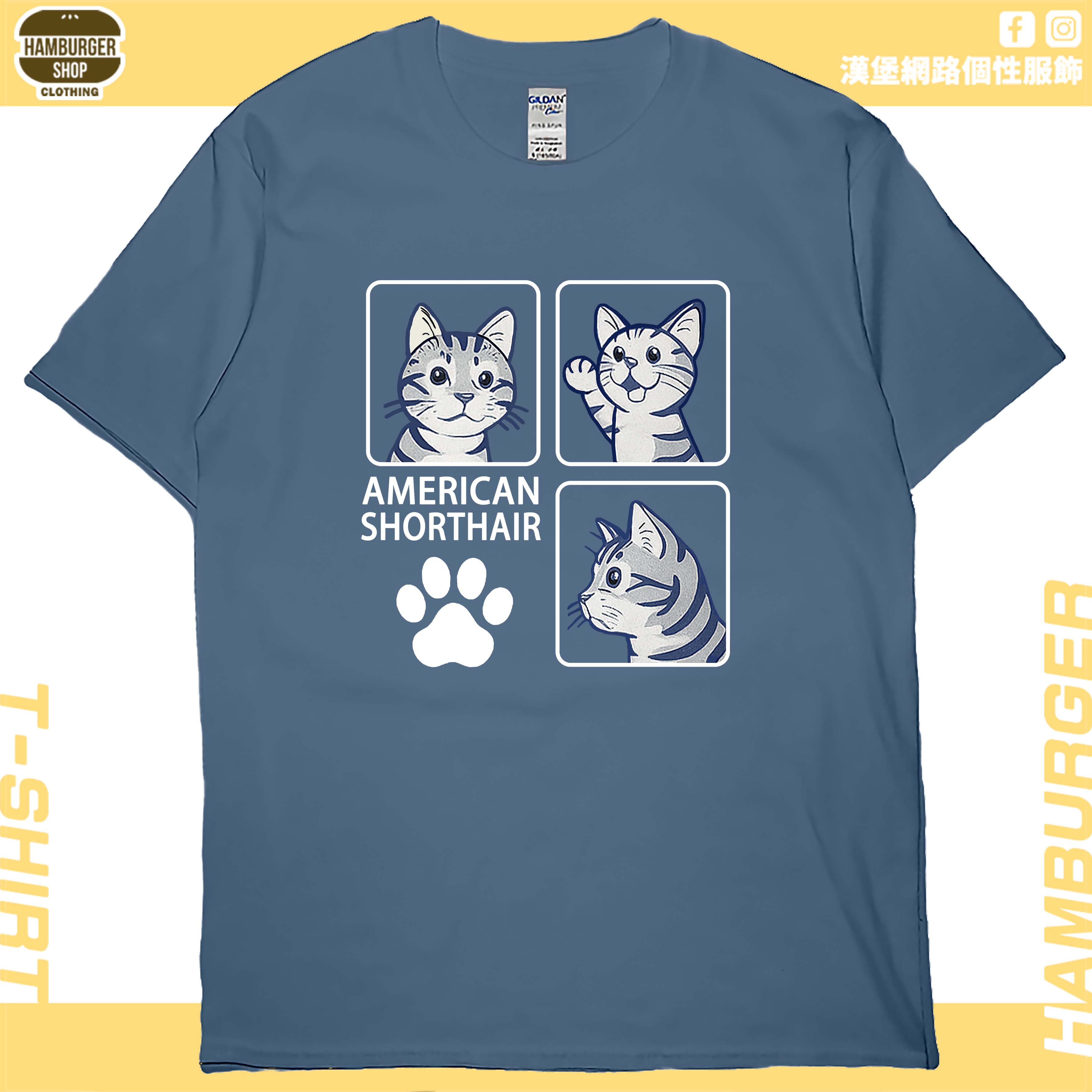 美國短毛貓(短T)Hamburger T-shirt shop 美國短毛貓(短T)Hamburger T-shirt shop