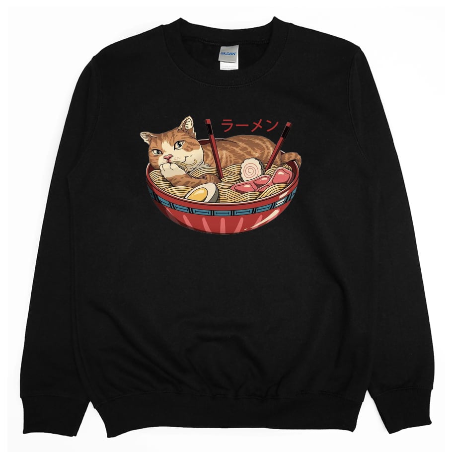 貓拉麵(大學T)Hamburger T-shirt shop