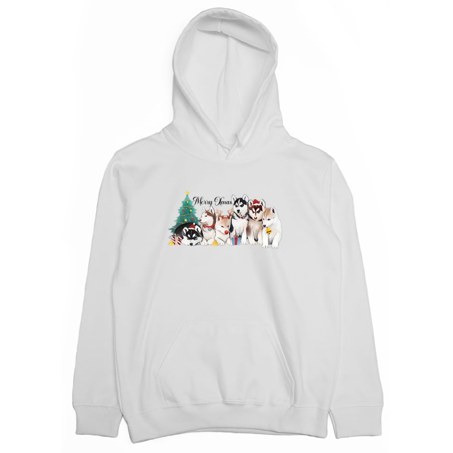 聖誕哈士奇(帽T)Hamburger T-Shirt Shop