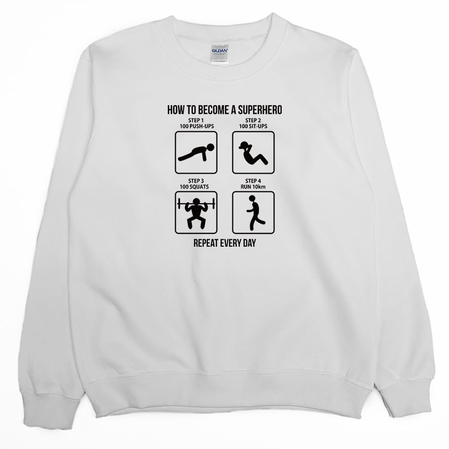 如何變強(大學T)Hamburger T-Shirt Shop