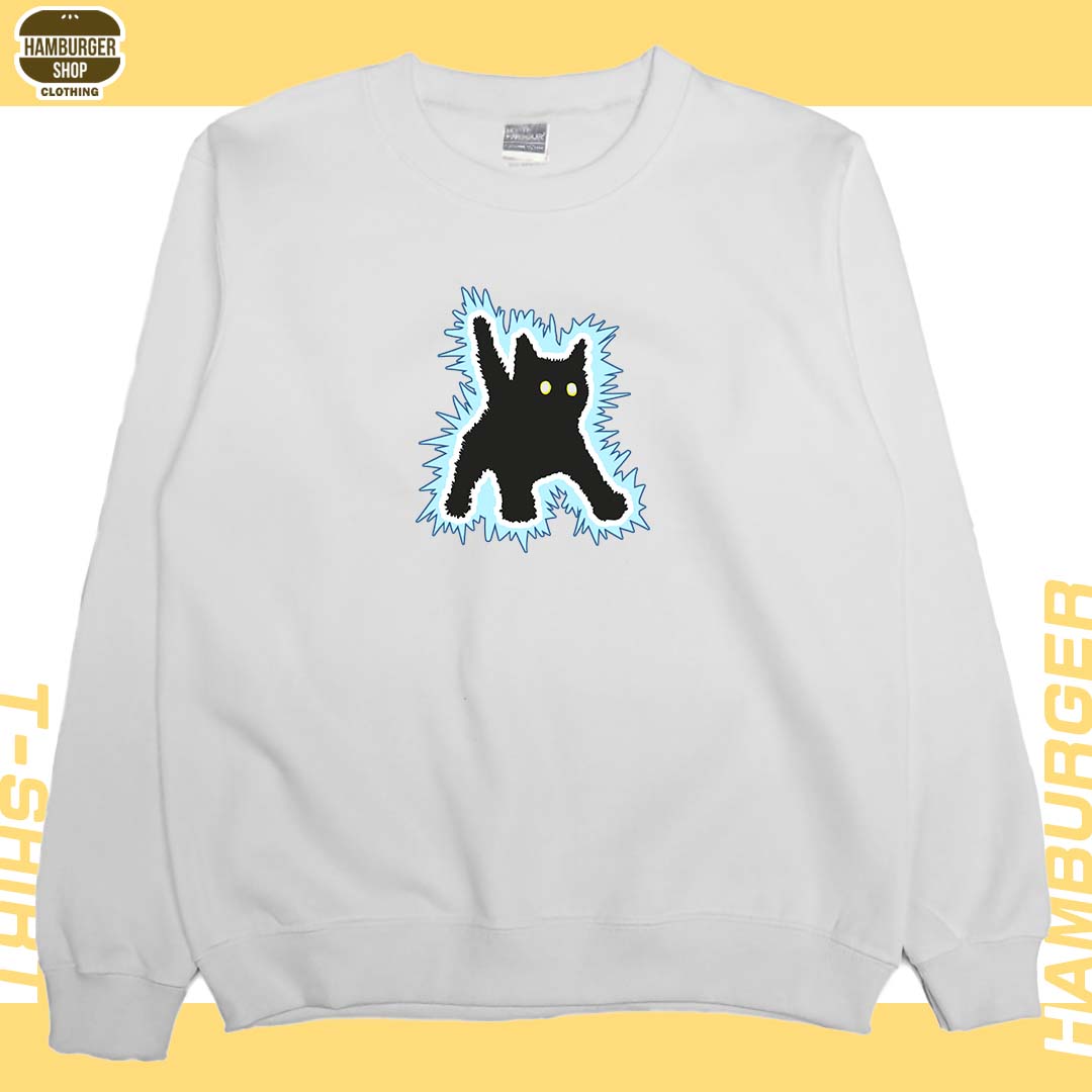 電到咪咪貓貓(大學T)Hamburger T-shirt shop