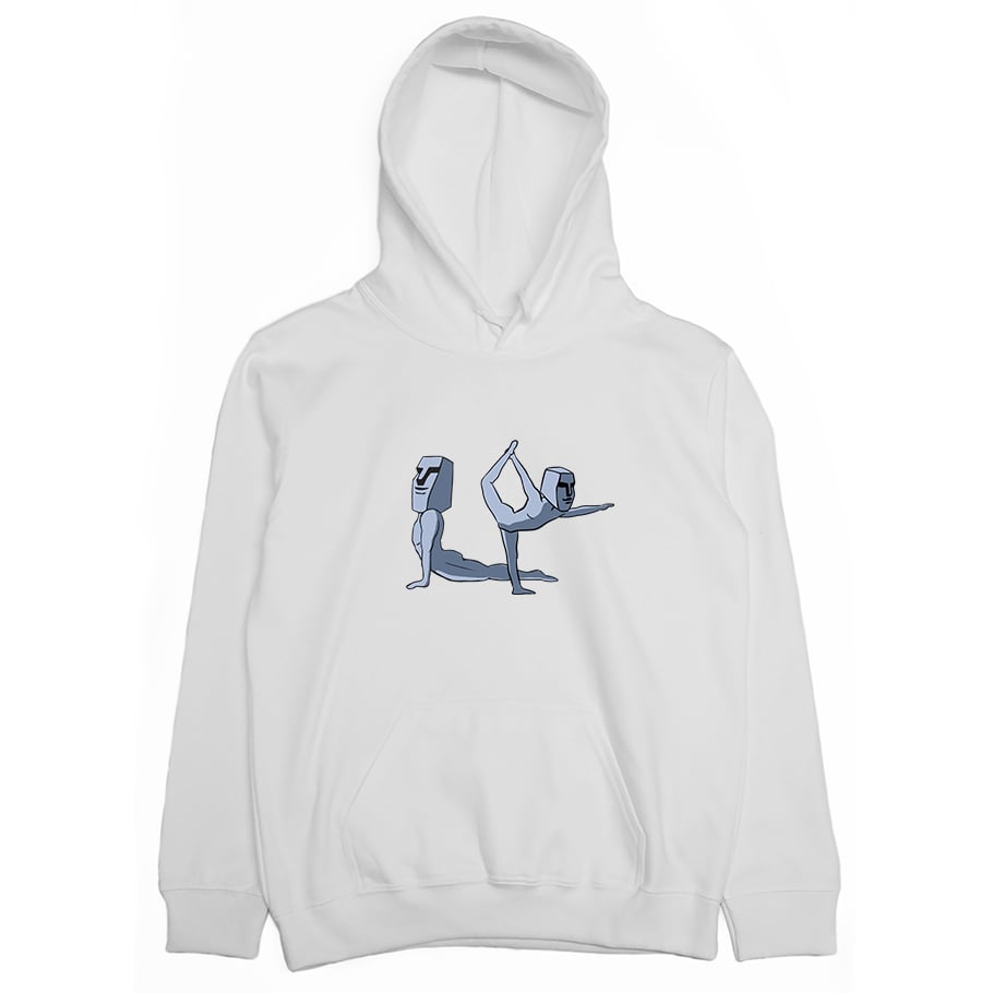 瑜珈摩艾(帽T)Hamburger T-Shirt Shop