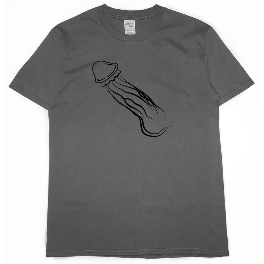 零碼出清 - 水母(短T) 深灰M