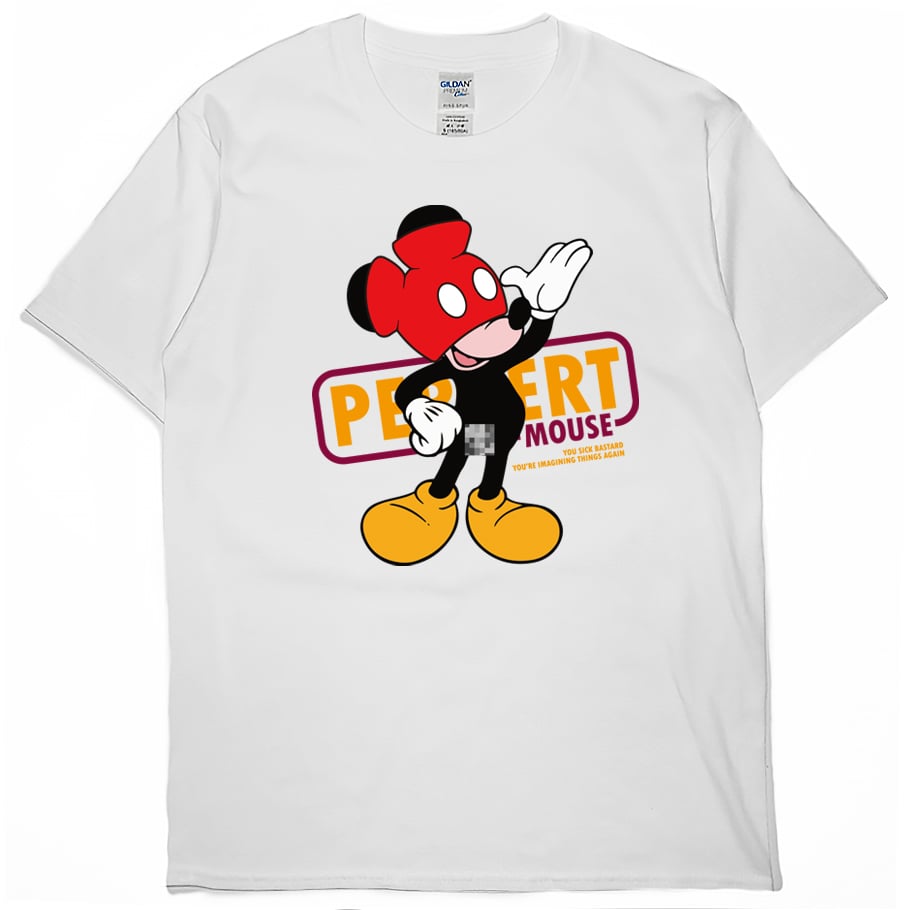 零碼出清 - 變態老鼠(短T) 白M