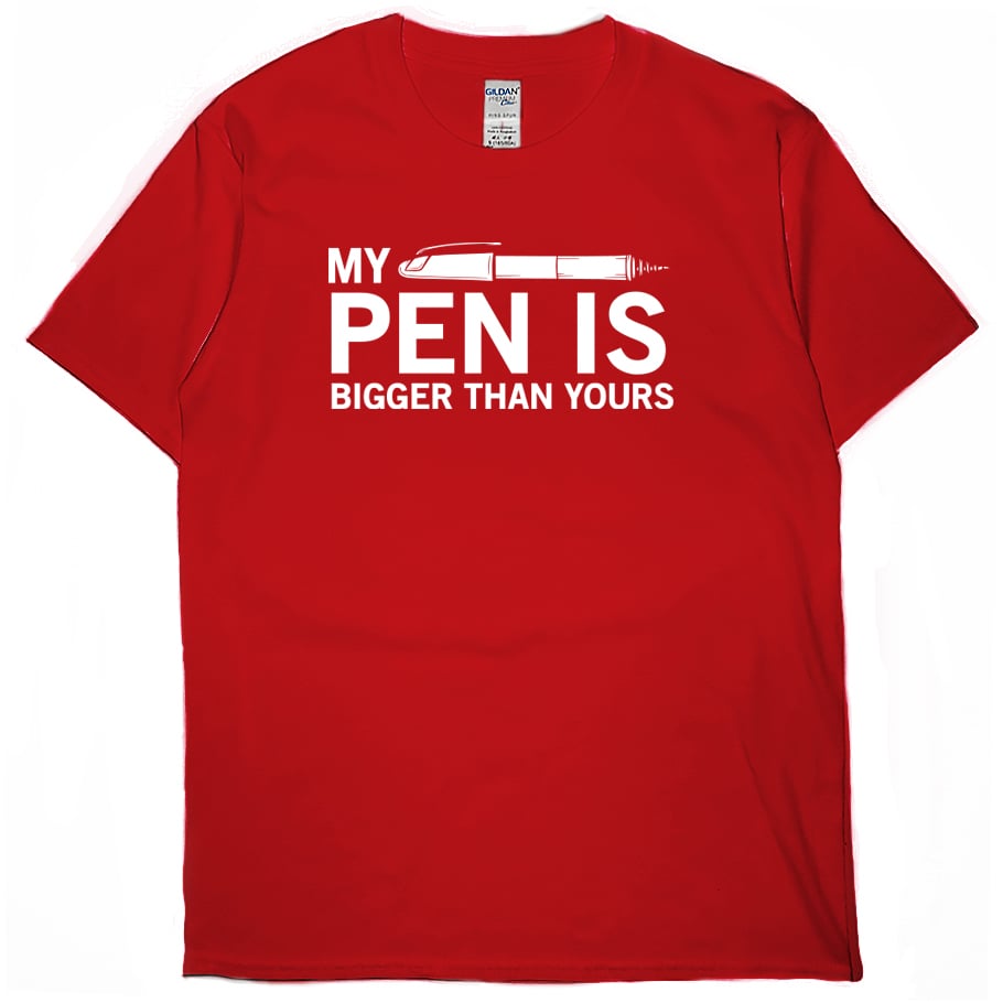 零碼出清 - MY PEN IS BIGGER(短T) 紅L