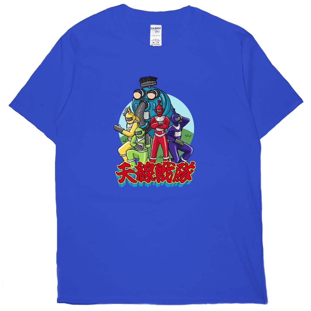 零碼出清 -  天線戰隊(短T) 丹寧藍L