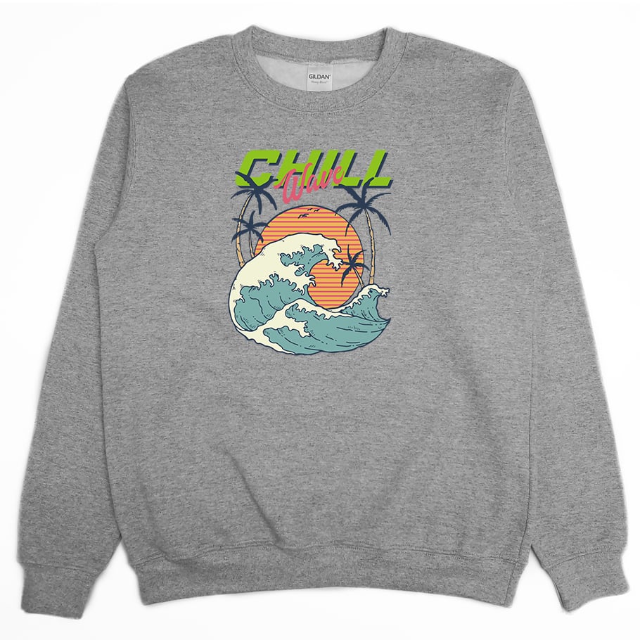 Chill海浪(大學T)Hamburger T-Shirt Shop