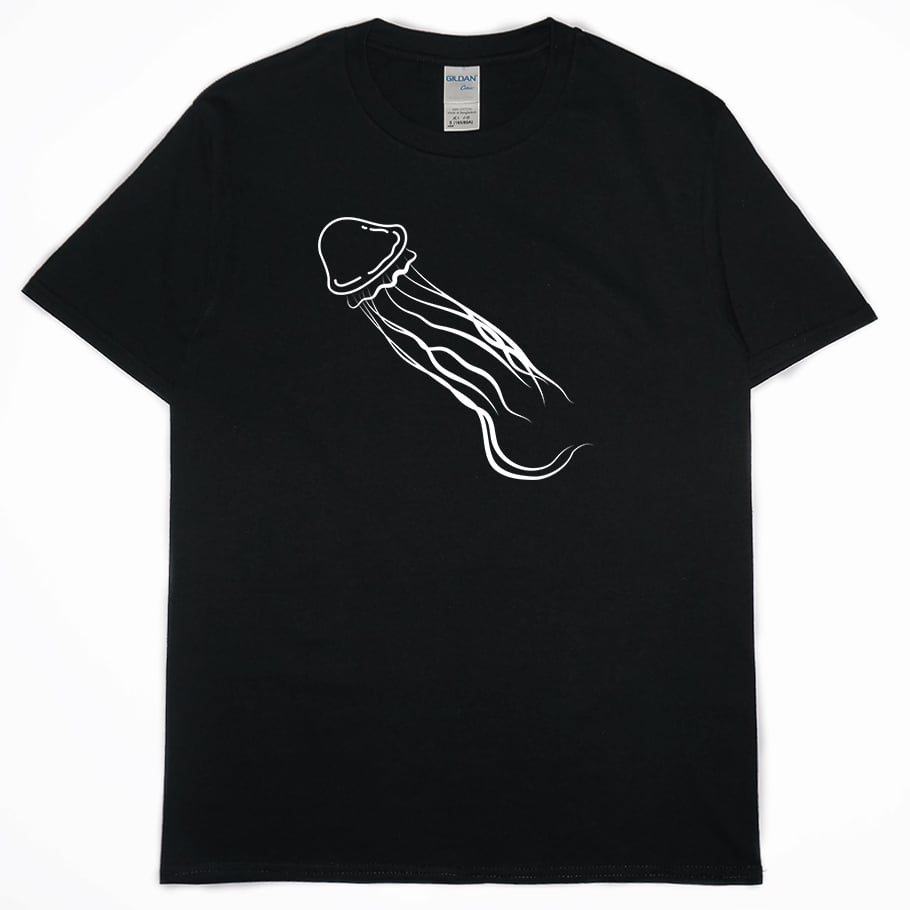 零碼出清 - 水母(短T) 黑XS