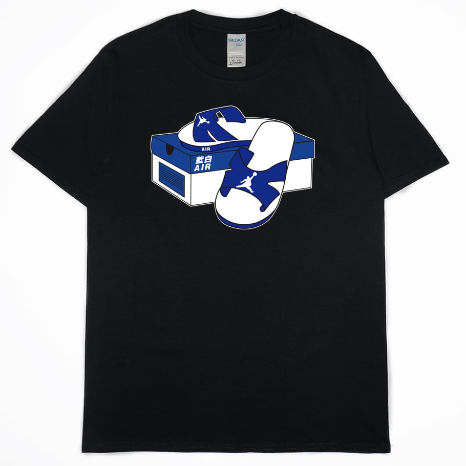 藍白AIR(短T)Hamburger T-shirt shop