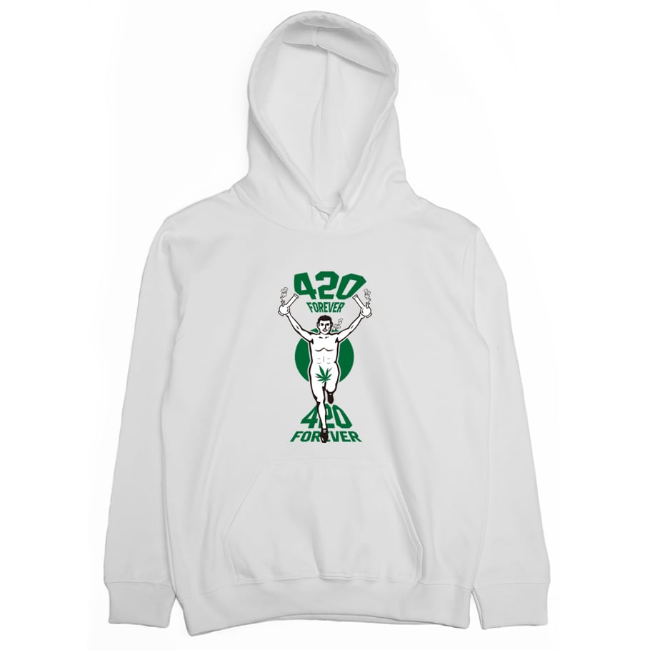 調皮奔跑人(帽T)Hamburger T-Shirt Shop