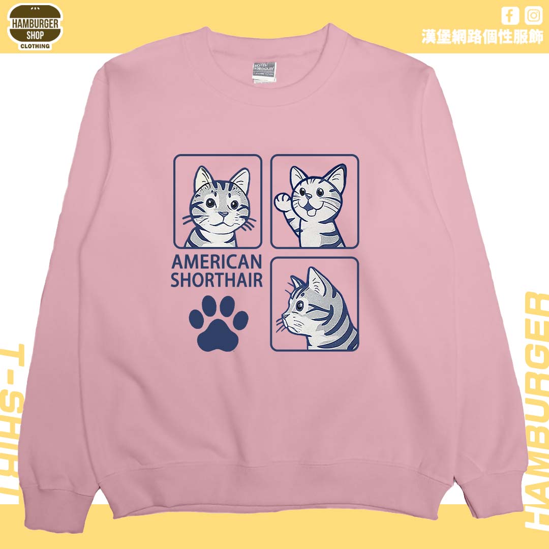 美國短毛貓(大學T)Hamburger T-shirt shop