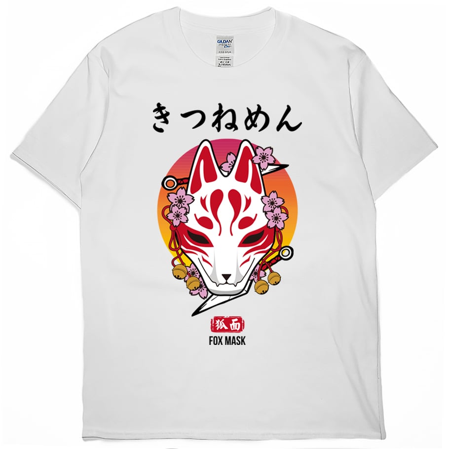 狐狸面具(短T)Hamburger T-shirt shop