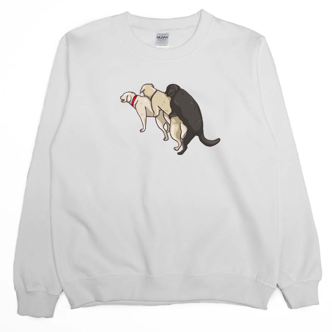 三隻狗(大學T)Hamburger T-Shirt Shop