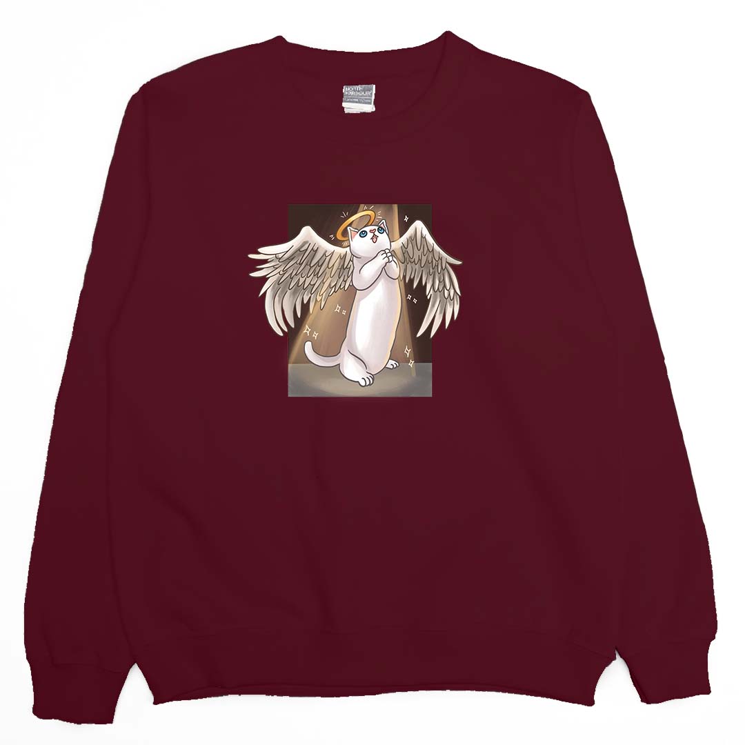 天使貓(大學T)Hamburger T-shirt shop