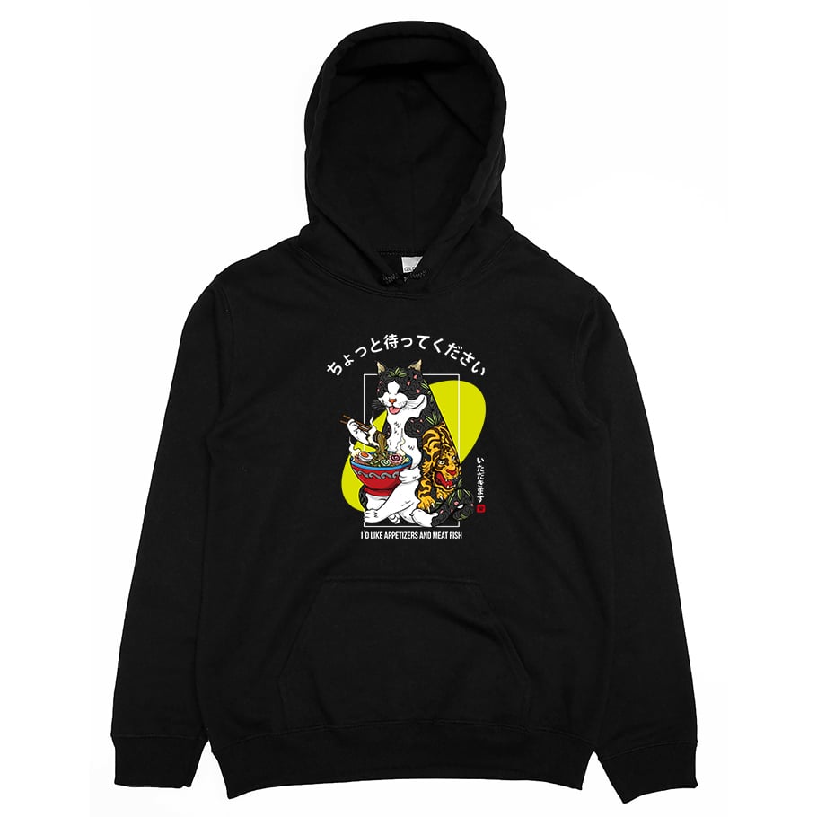 貓吃拉麵(帽T)Hamburger T-Shirt Shop