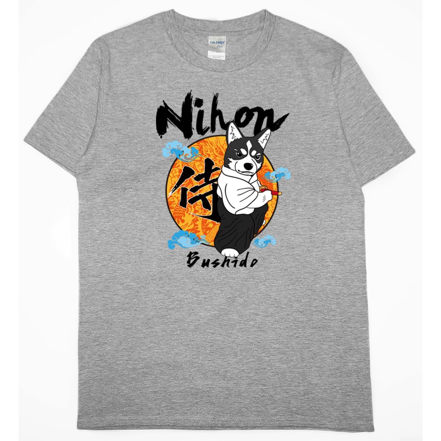 拔刀哈士奇(短T)Hamburger T-shirt shop