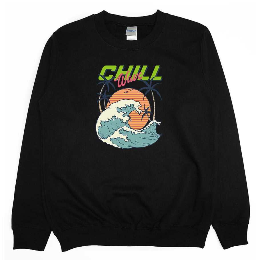 Chill海浪(大學T)Hamburger T-Shirt Shop