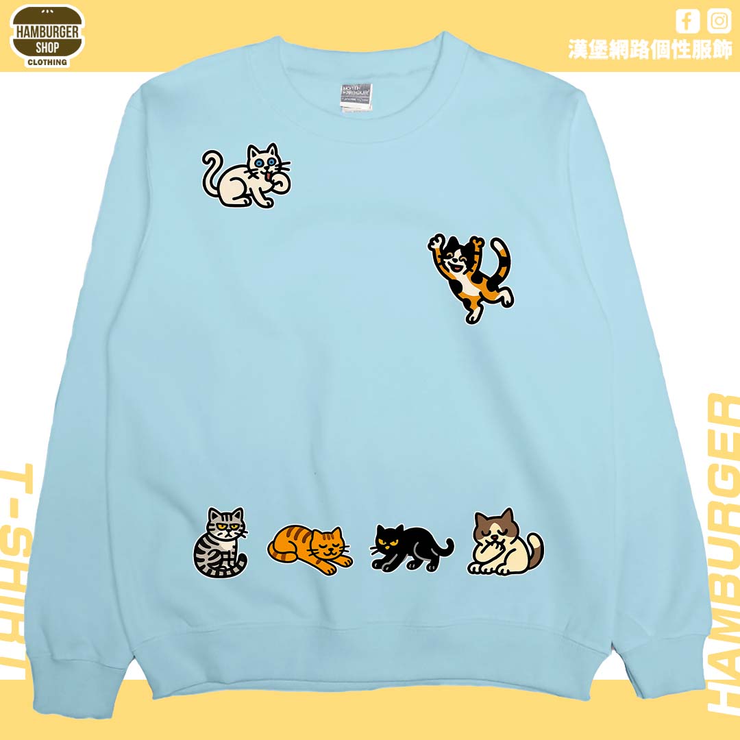 貓咪塗鴉(大學T)Hamburger T-shirt shop