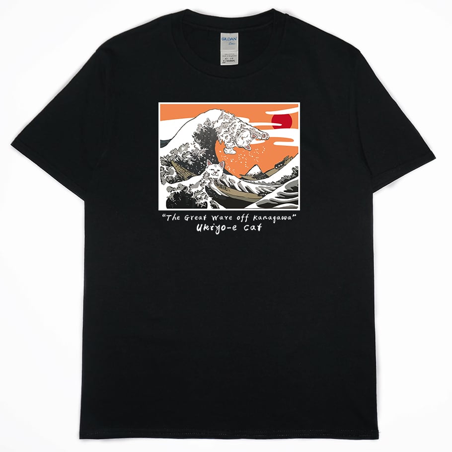 衝浪貓(短T)Hamburger T-shirt shop