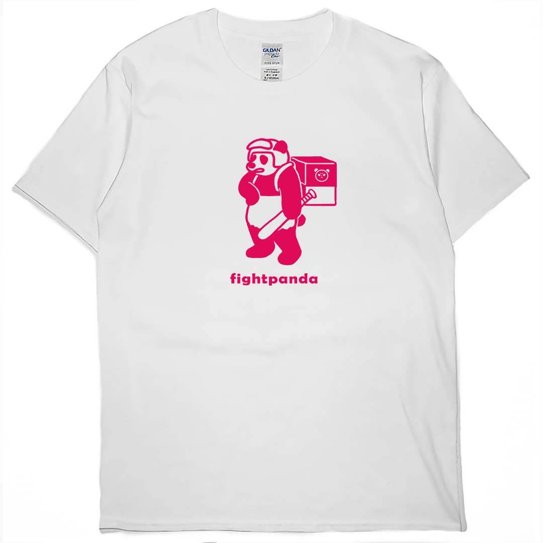 零碼出清 - fightpanda(短T) 白2XL