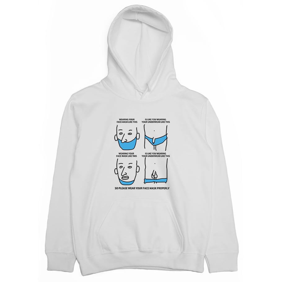 請正確戴口罩(帽T)Hamburger T-Shirt Shop