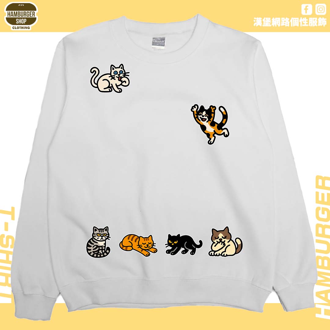 貓咪塗鴉(大學T)Hamburger T-shirt shop