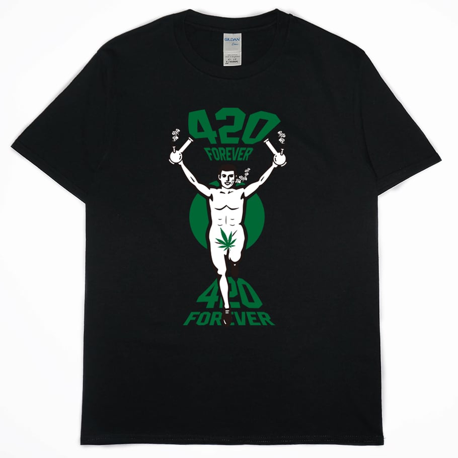 調皮奔跑人(短T)Hamburger T-shirt shop