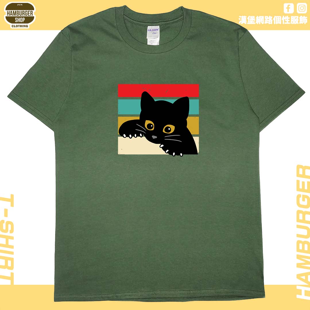 小黑貓(短T)Hamburger T-shirt shop