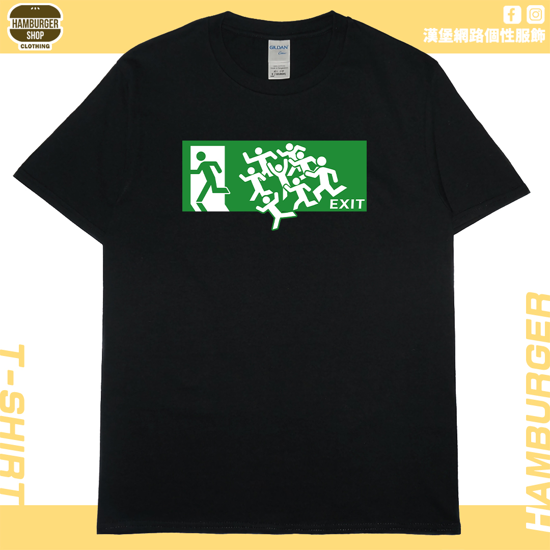 零碼出清 - 全員逃走中(短T) 黑6XL