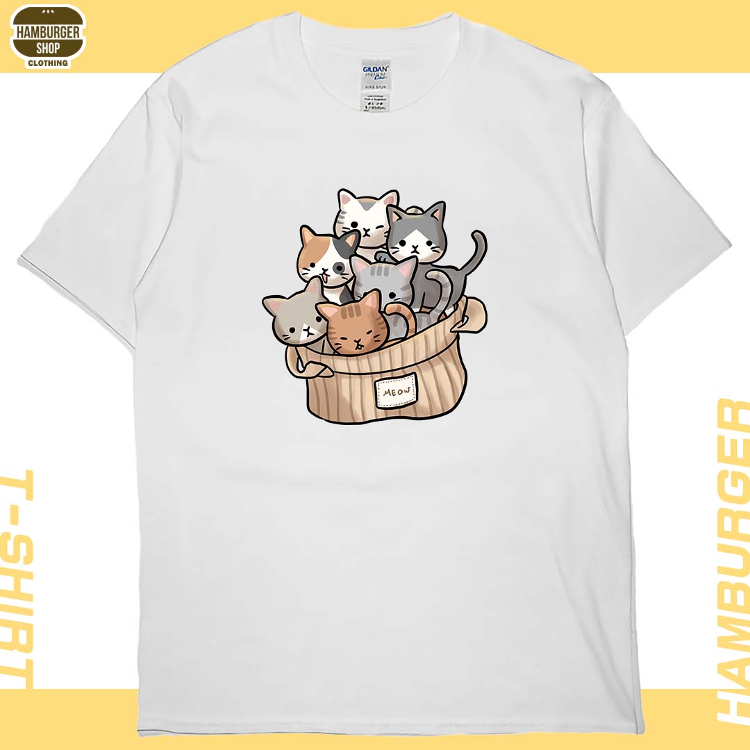 一堆貓一堆毛(短T)Hamburger T-shirt shop