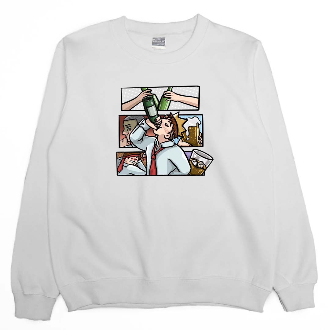 飲水日常(大學T)Hamburger T-Shirt Shop