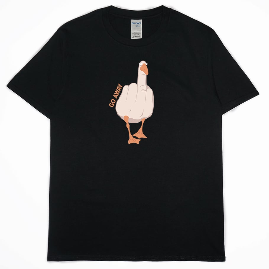 go away(短T)Hamburger T-shirt shop