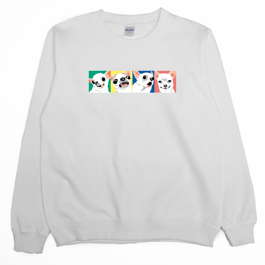 吉娃娃合輯(大學T)Hamburger T-Shirt Shop