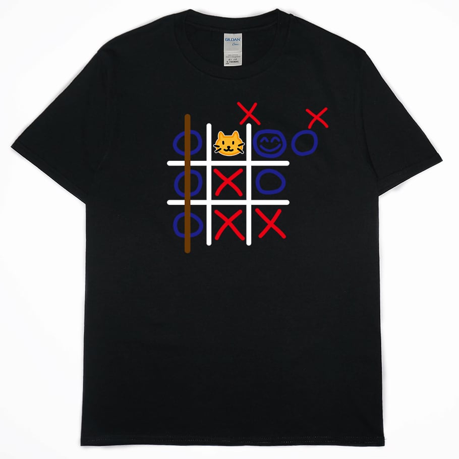 井字遊戲(短T)Hamburger T-shirt shop