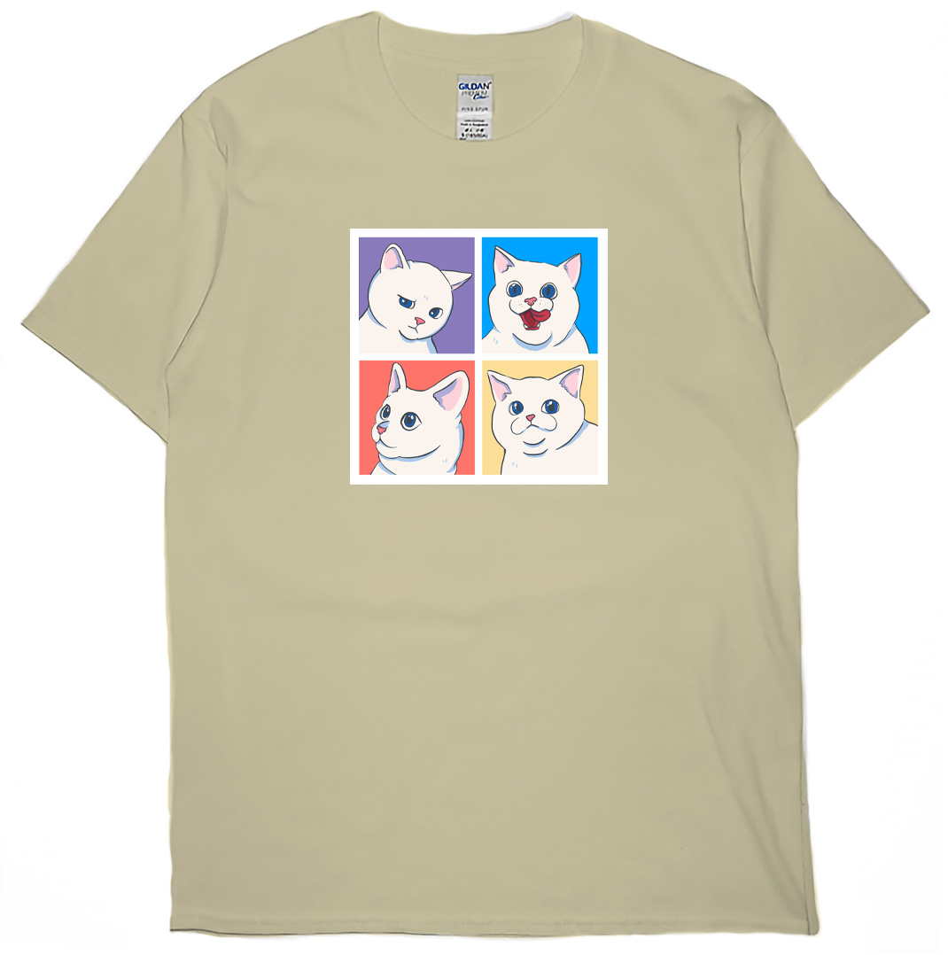 貓肖像(短T)Hamburger T-shirt shop