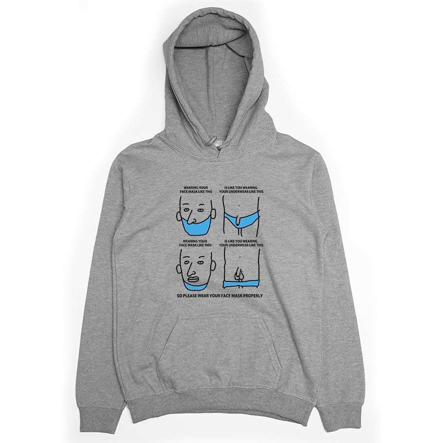 請正確戴口罩(帽T)Hamburger T-Shirt Shop