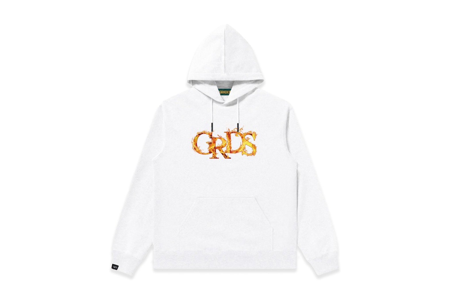 FIRE LOGO HOODIE(白)