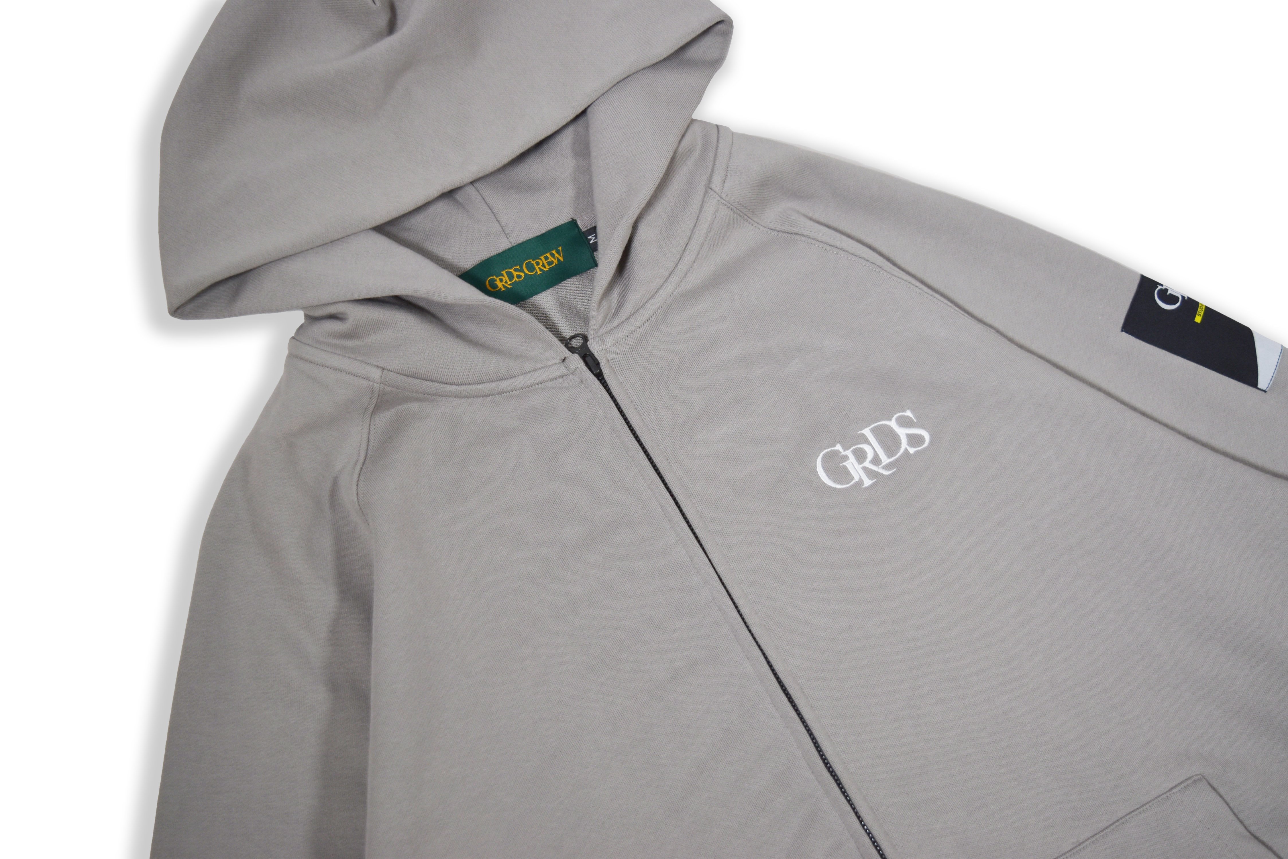 CLASSIC LOGO ZIPPER HOODIE(灰)