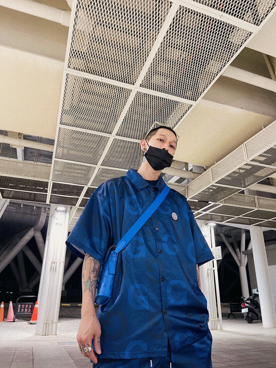 Monogram G Suit - Shirt / 經典老花短袖襯衫(深藍)