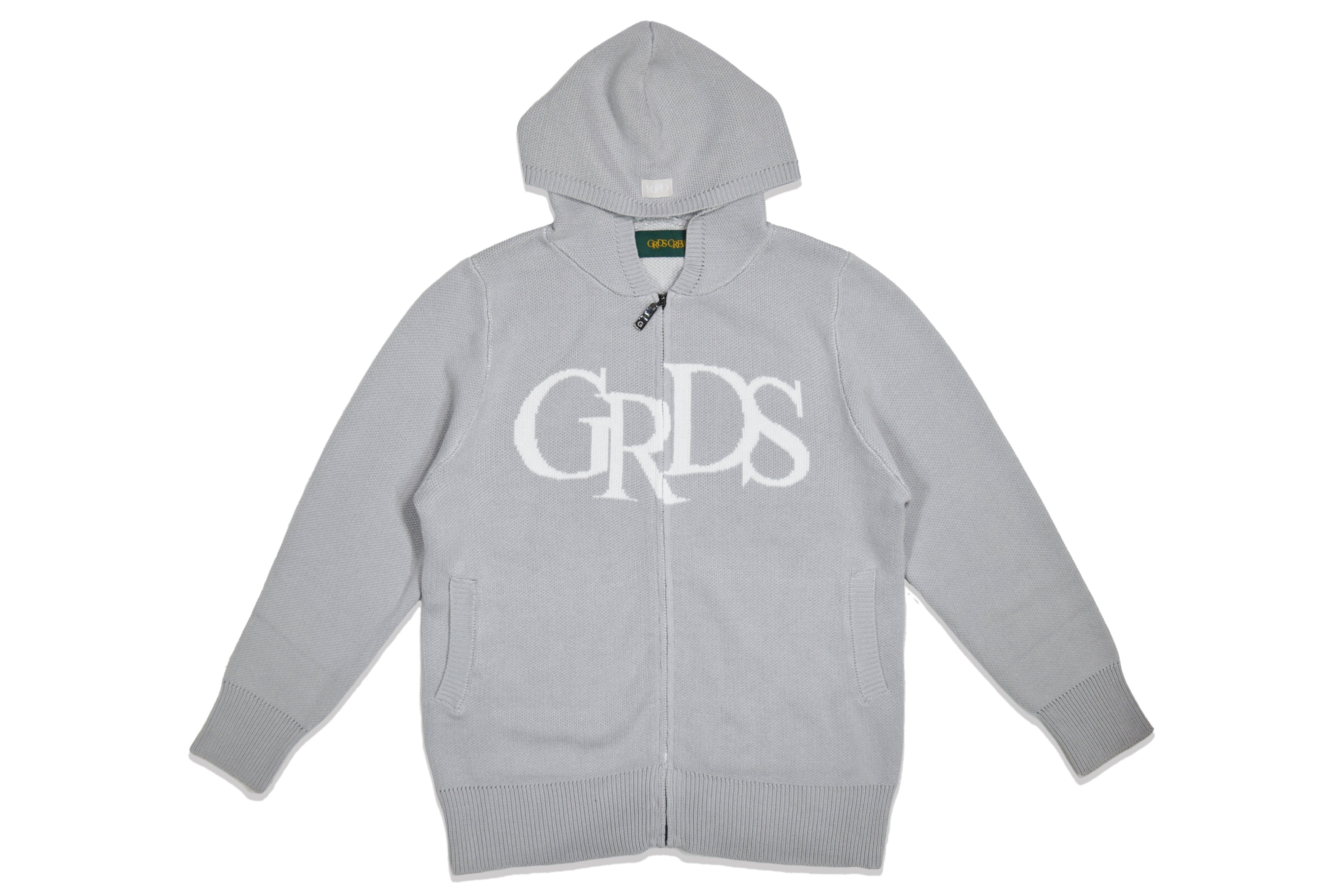 CLASSIC LOGO KNIT ZIPPER HOODIE(灰) CLASSIC LOGO KNIT ZIPPER HOODIE(灰)