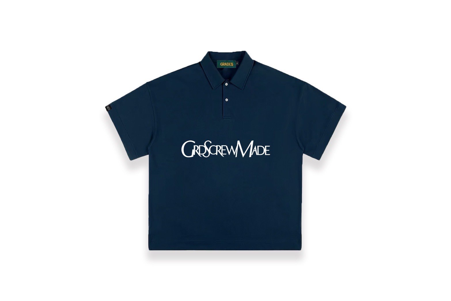 DISTORT LOGO POLO TEE(深藍)