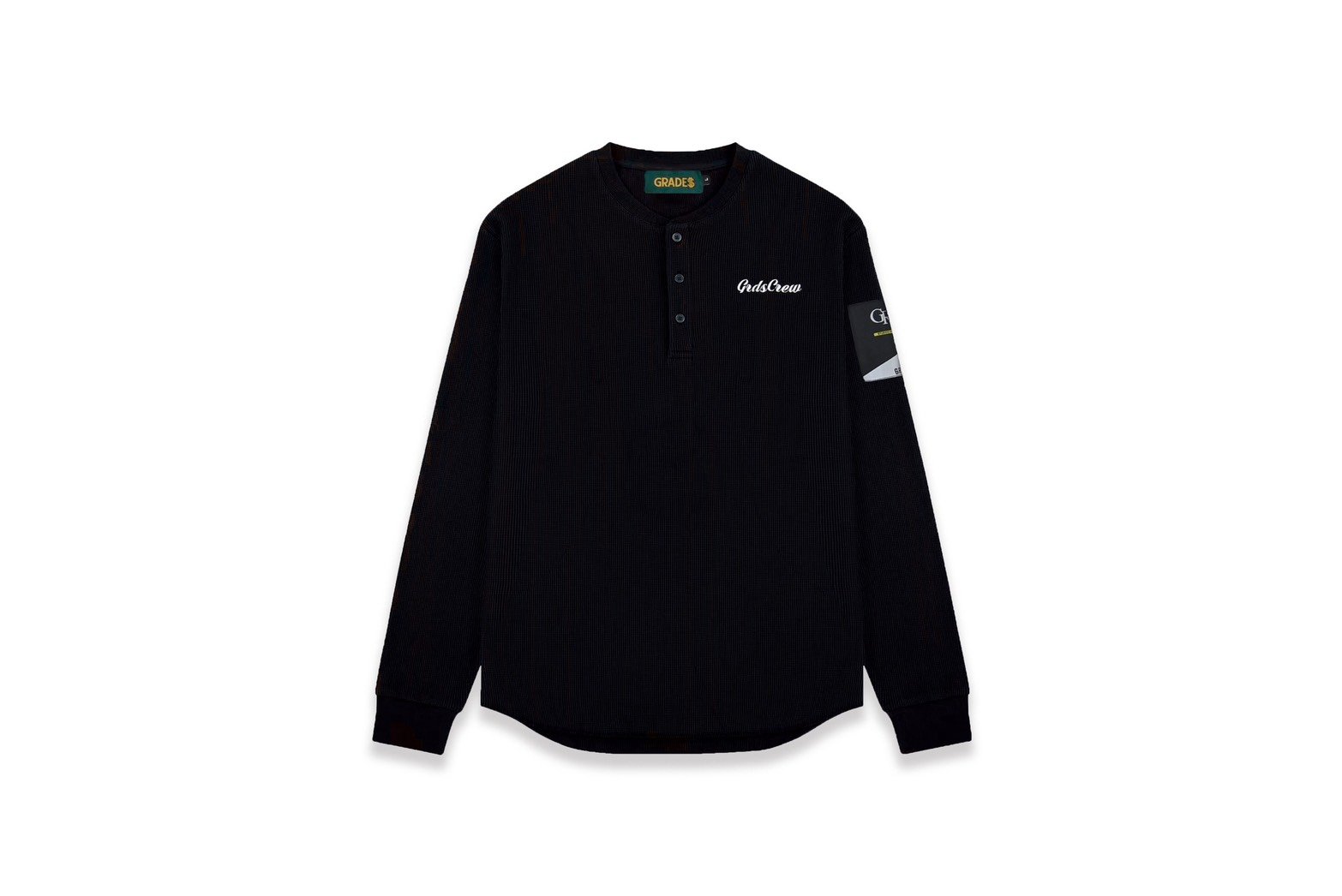 SWASHES LOGO WAFFLE HENLEY L/S Tee(華夫格/黑)