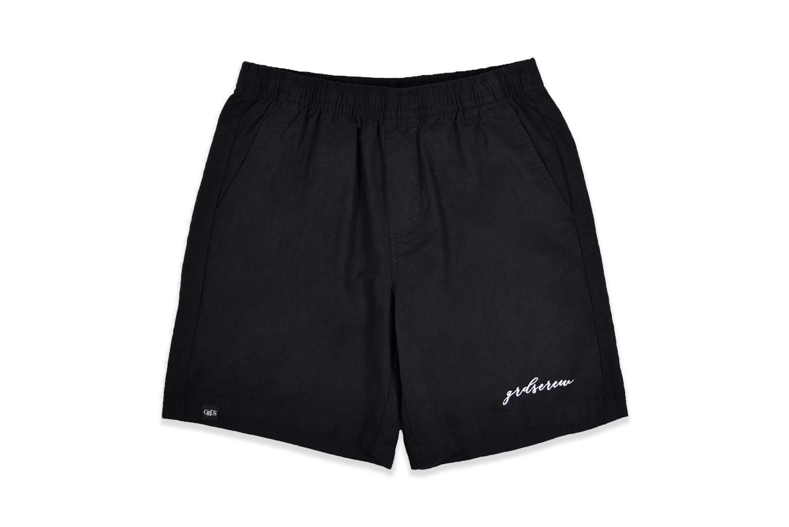 SCRIPT LINEN SHORTS(黑)