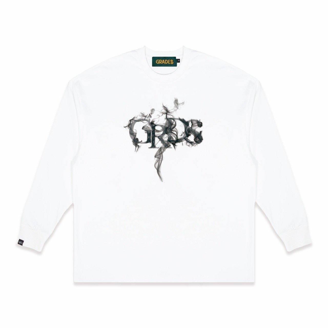 SMOKE LOGO L/S Tee(白)