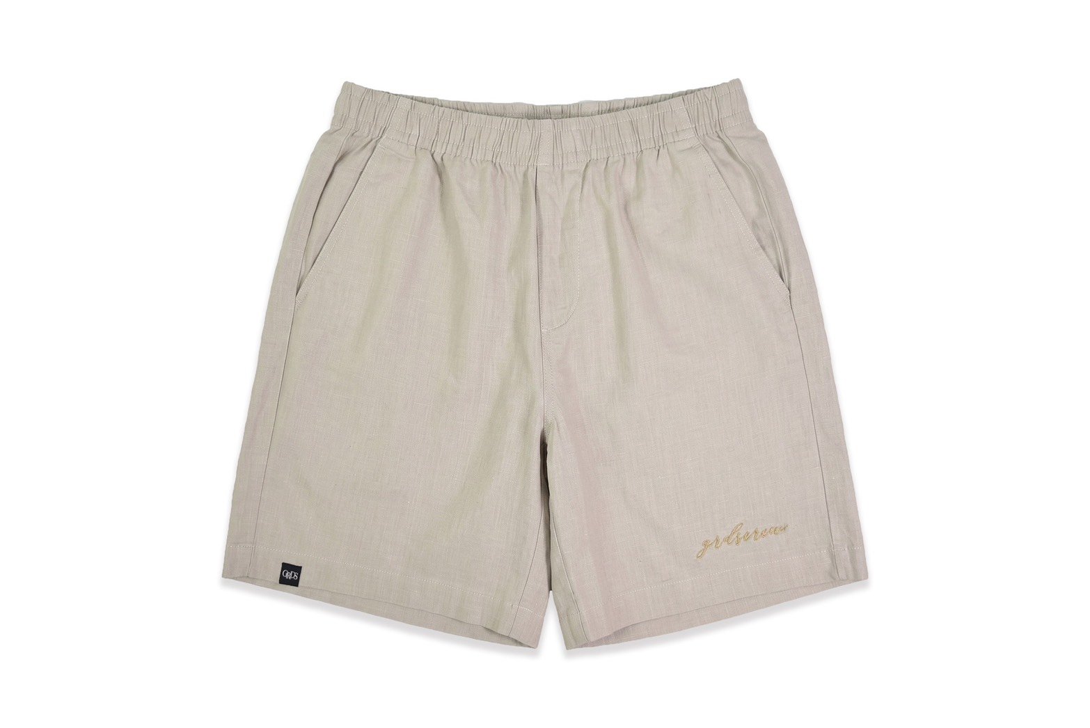 SCRIPT LINEN SHORTS(卡其)