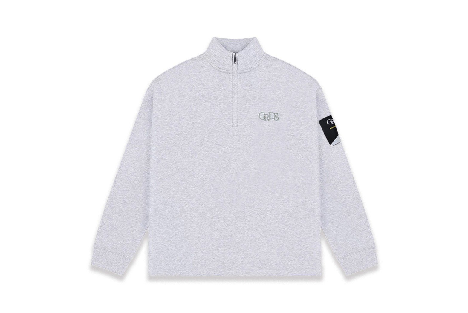 CLASSIC LOGO HALF ZIP SWEATSHIRT(灰)