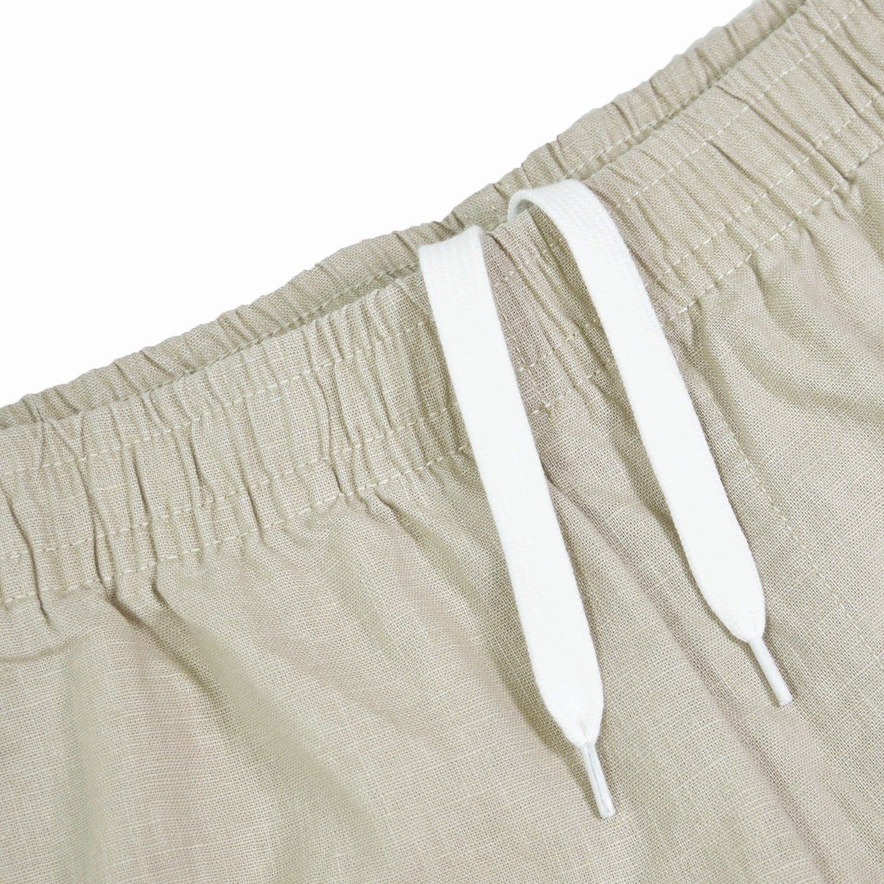 SCRIPT LINEN SHORTS(卡其)