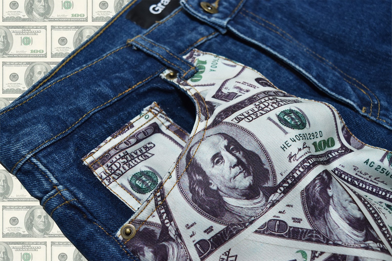 DOLLAR PATCH VINTAGE 美金牛王(經典藍)