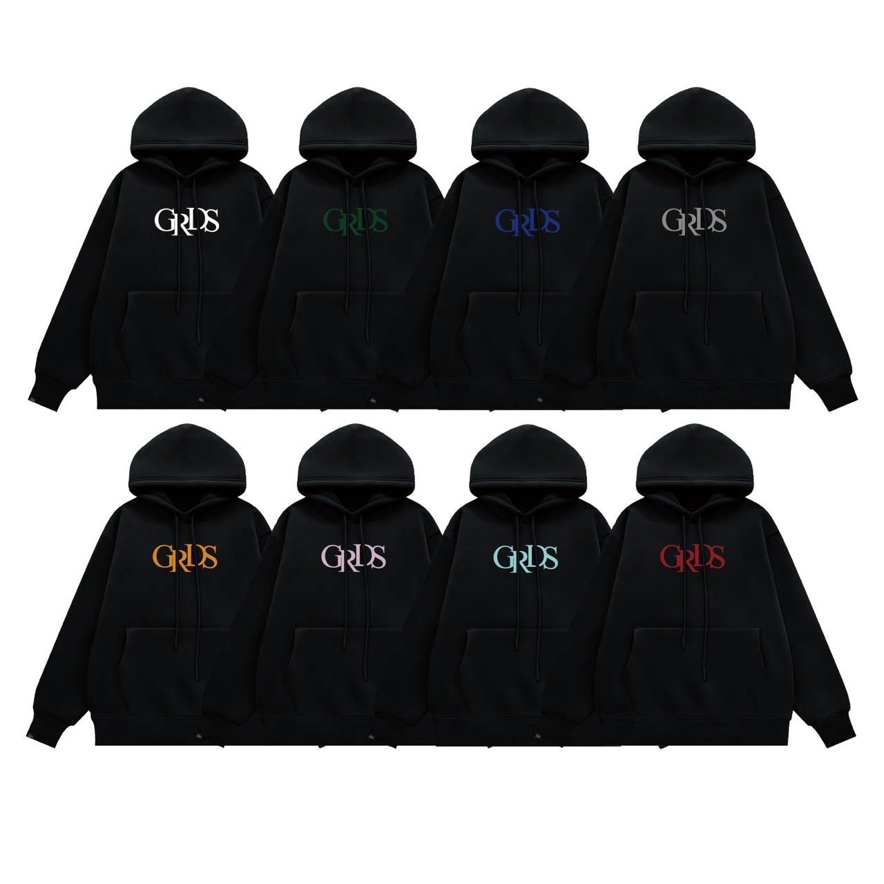 GRDS CLASSIC LOGO HOODIE 16COLORS(黑)