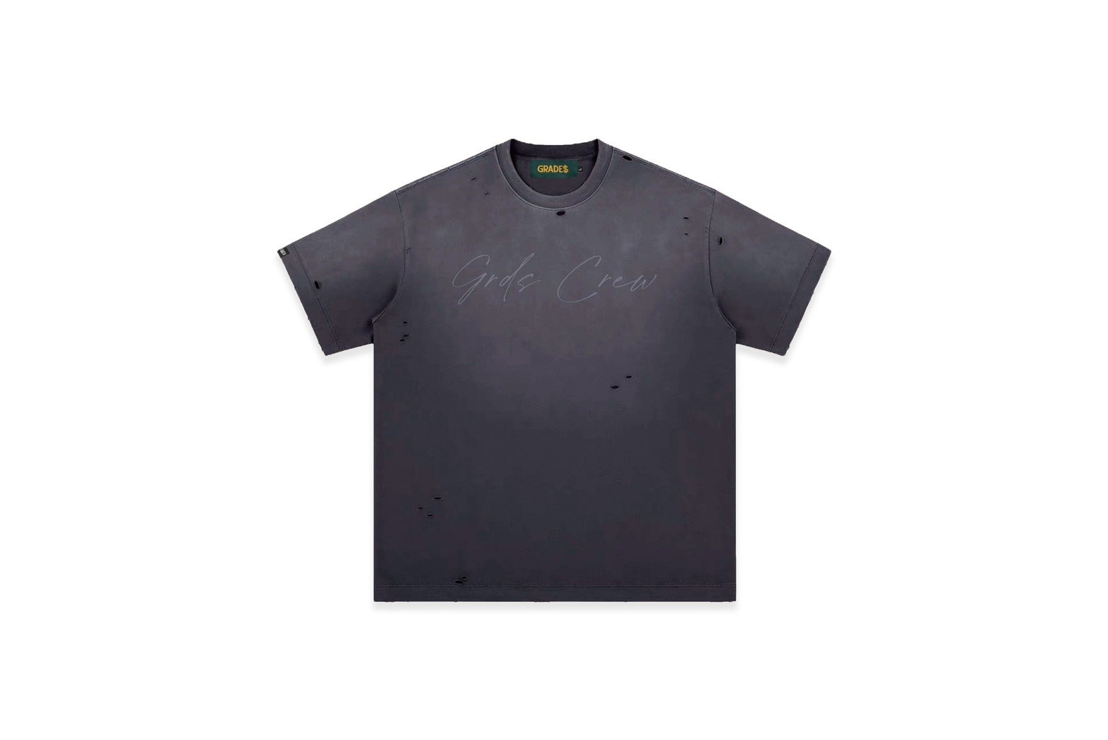 HANDWRITING LOGO DISTRESSED WASHED T-Shirt(水洗黑) HANDWRITING LOGO DISTRESSED WASHED T-Shirt(水洗黑)